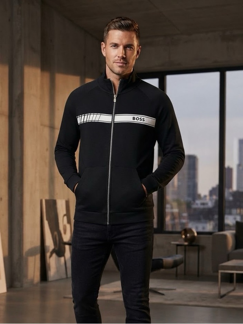 BOSS Men's black jacket